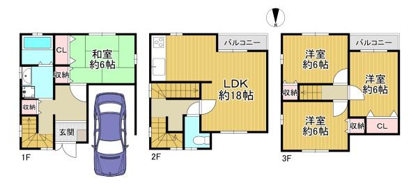 四條畷市二丁通町の中古一戸建