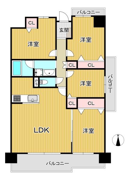 ローレルスクエア近鉄吉田２番館　中古マンション