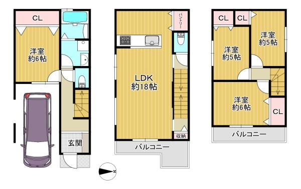 大東市氷野４丁目の新築一戸建