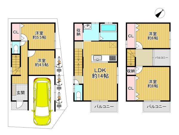 東大阪市森河内西２丁目の新築一戸建