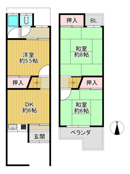 大東市三箇６丁目の中古一戸建