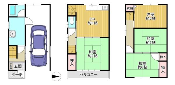 東大阪市下小阪４丁目の中古一戸建