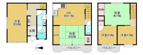 東大阪市南上小阪の中古一戸建