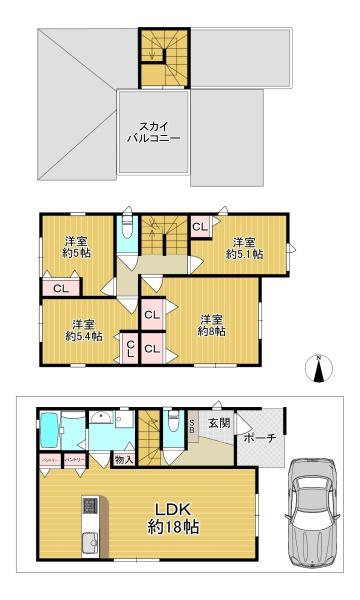 四條畷市美田町の中古一戸建