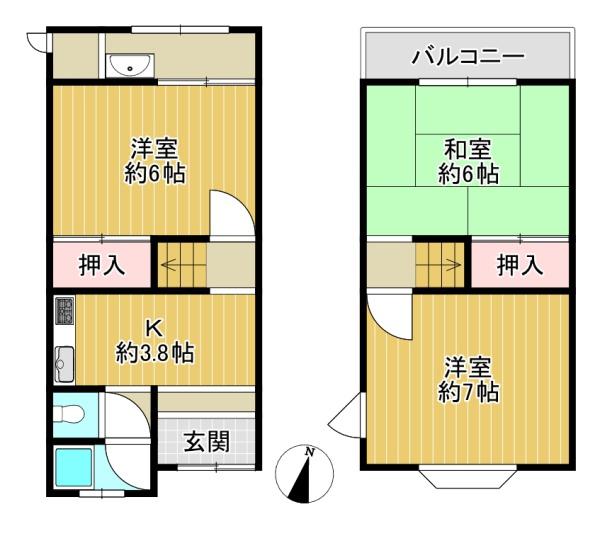 大東市太子田１丁目の中古テラスハウス