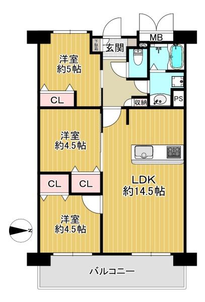 正起瓢箪山ハイツ　中古マンション