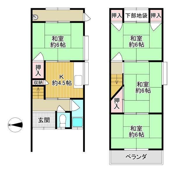 四條畷市南野１丁目の中古一戸建