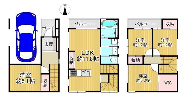 四條畷市米崎町の中古一戸建