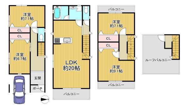東大阪市横小路町２丁目の新築一戸建