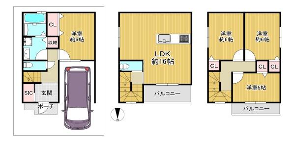 大東市灰塚３丁目の新築一戸建