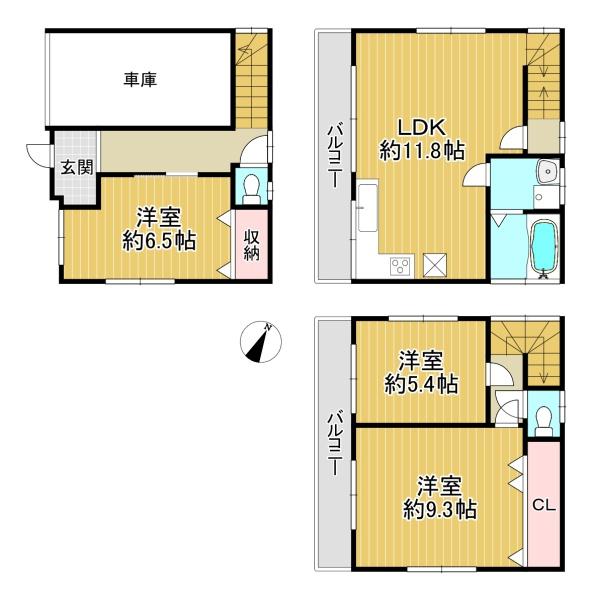 東大阪市角田２丁目の中古一戸建