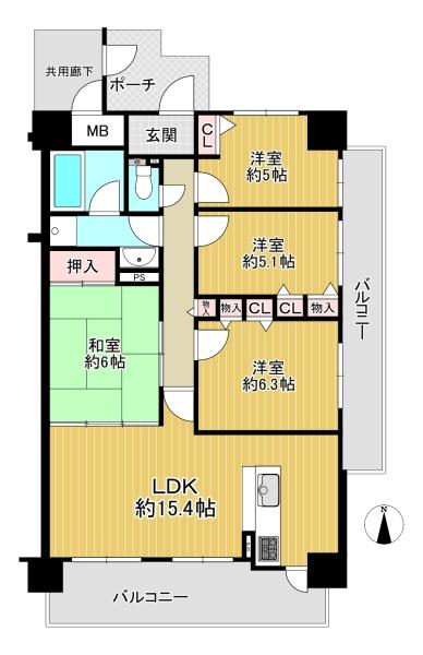 ベルパーク住道Ｄ棟　中古マンション