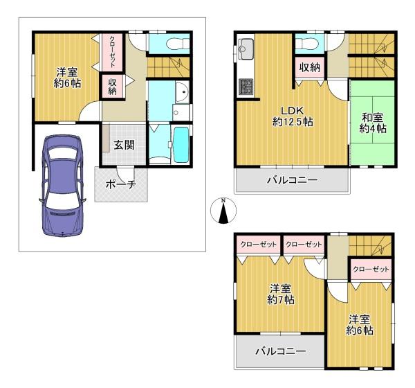 四條畷市江瀬美町の中古一戸建
