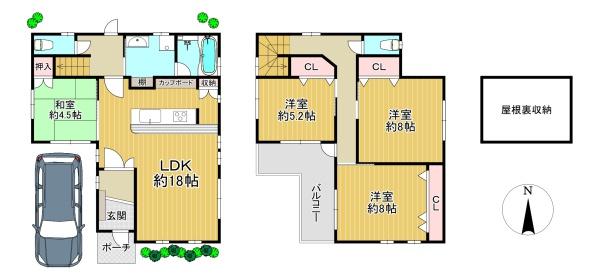 東大阪市新上小阪の中古一戸建
