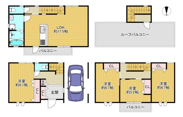 大東市明美の里町の新築一戸建