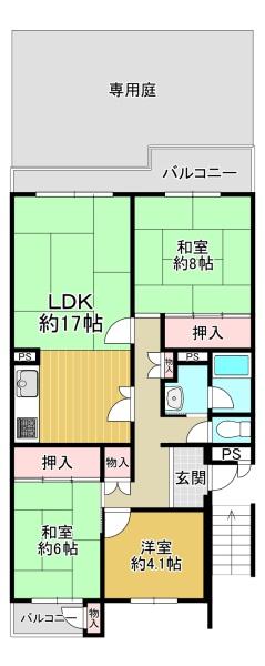 住道駅前住宅２７号棟　中古マンション