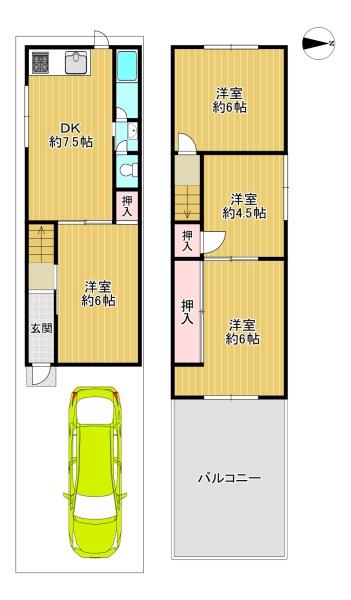 四條畷市美田町の中古一戸建