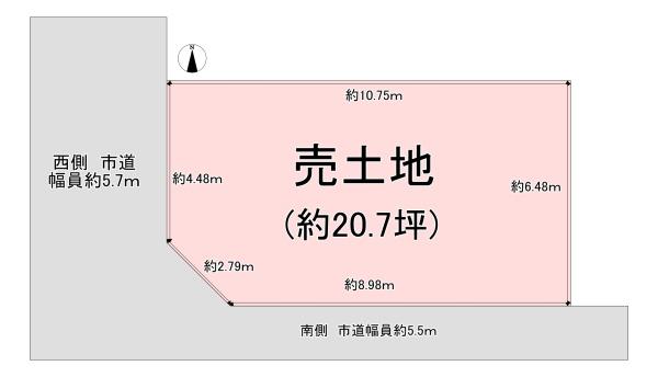 東大阪市鷹殿町の売土地