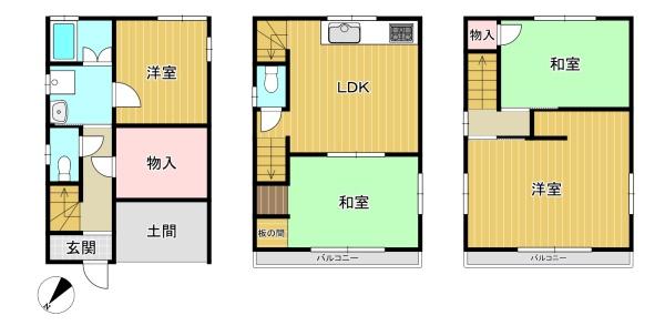 大東市緑が丘１丁目の中古一戸建