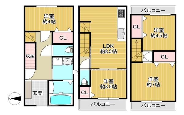 東大阪市新鴻池町の中古一戸建