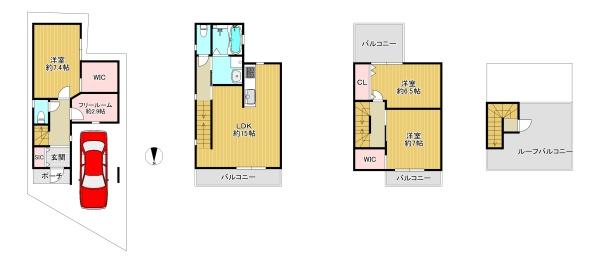 東大阪市岩田町１丁目の新築一戸建