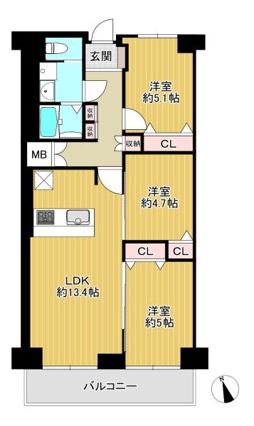 東大阪サンハイツ　中古マンション