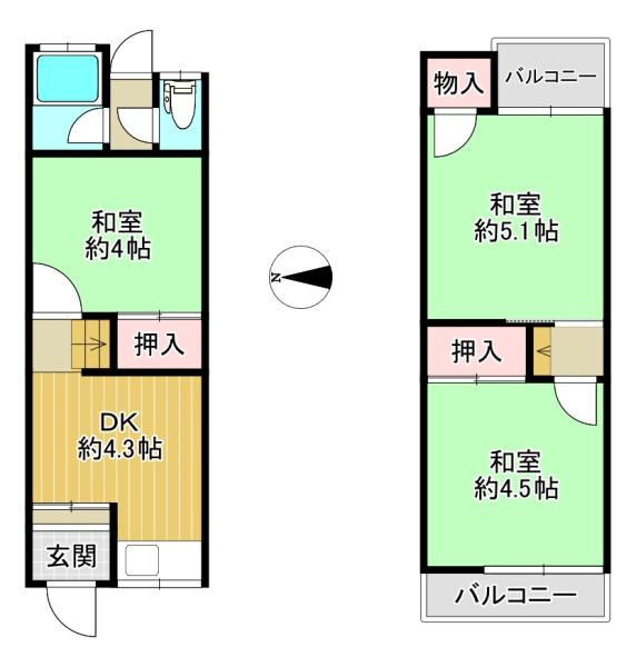 大東市南津の辺町の中古一戸建