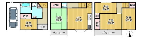 東大阪市中石切町５丁目の中古一戸建