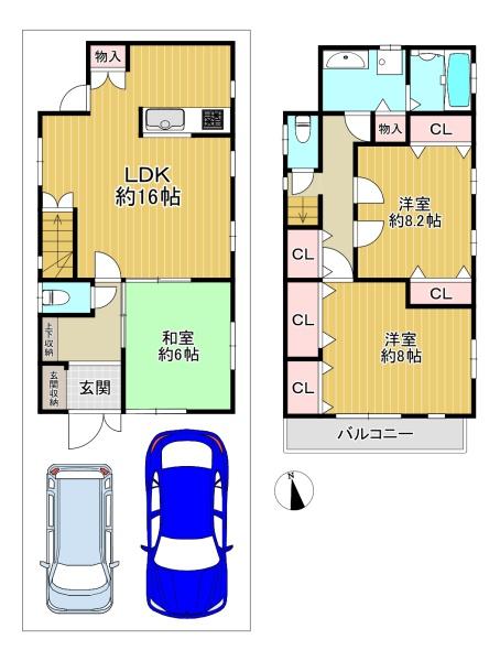 東大阪市中小阪１丁目の中古一戸建