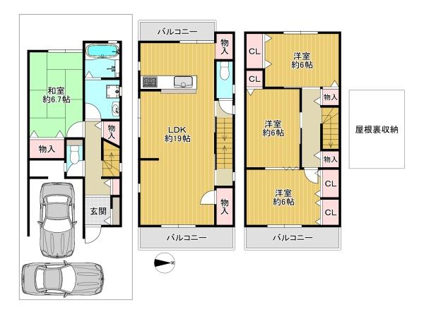 大東市北条６丁目の中古一戸建