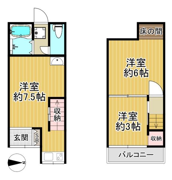東大阪市中小阪４丁目の中古テラスハウス