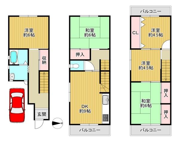 四條畷市南野６丁目の中古一戸建