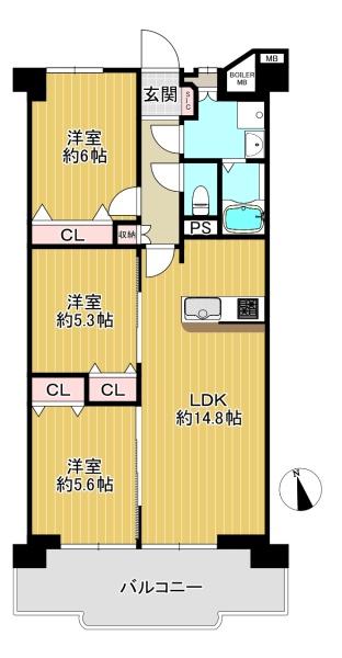 シャトー第３八戸の里　中古マンション