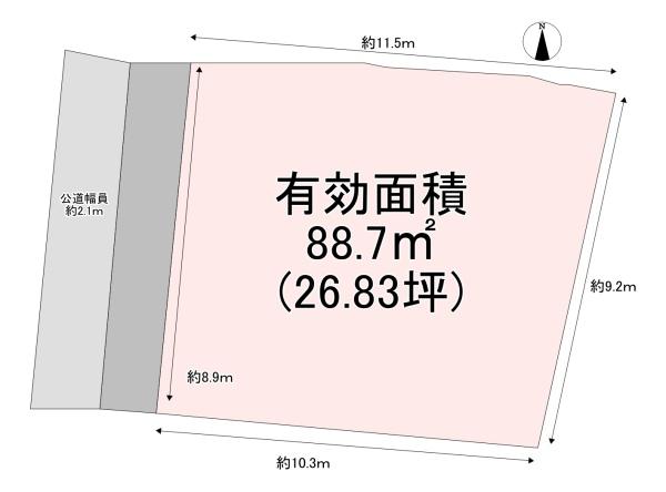 東大阪市豊浦町の売土地