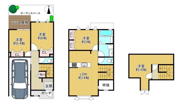 大東市朋来２丁目の中古一戸建