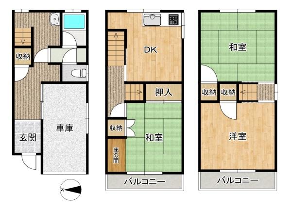 東大阪市中石切町５丁目の中古一戸建