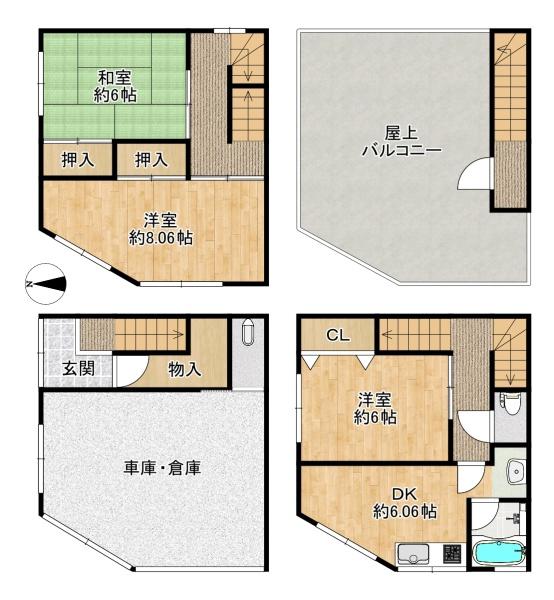 東大阪市足代３丁目の中古一戸建て