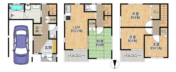 東大阪市水走１丁目の中古一戸建て