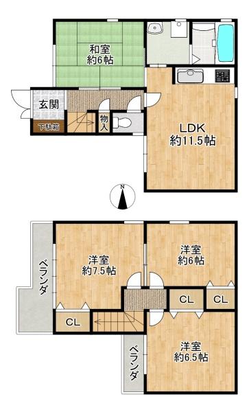 東大阪市楠根３丁目の中古一戸建