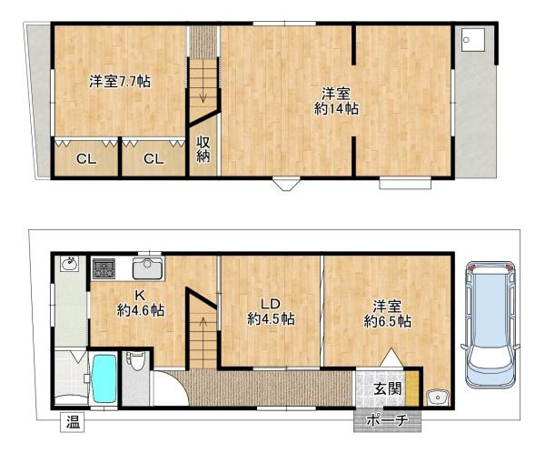 大東市三箇６丁目の中古一戸建