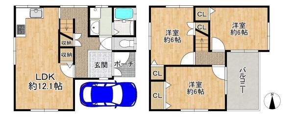 四條畷市南野１丁目の中古一戸建