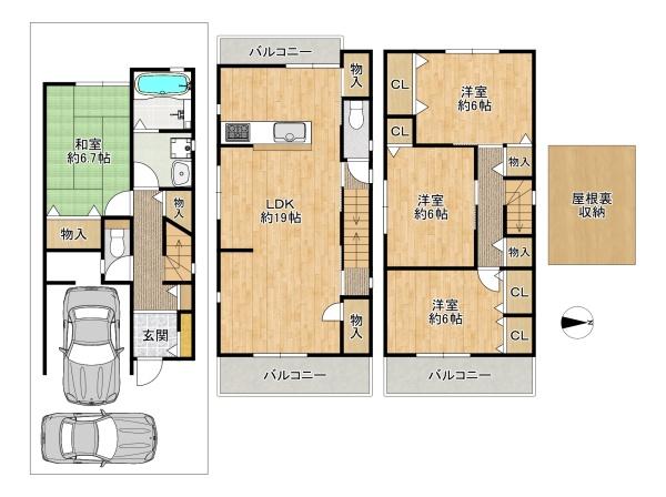 大東市北条６丁目の中古一戸建