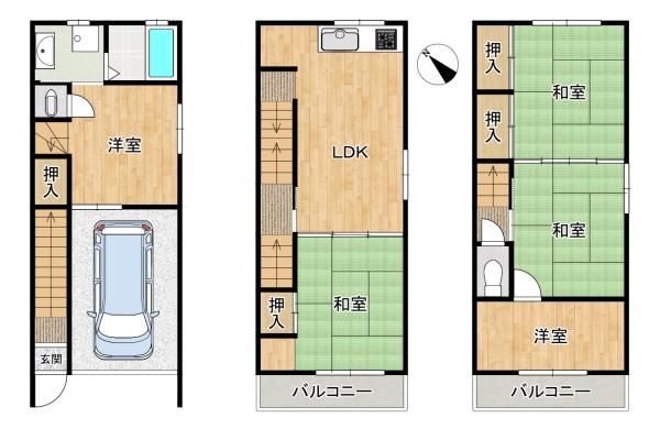 東大阪市稲田上町１丁目の中古一戸建