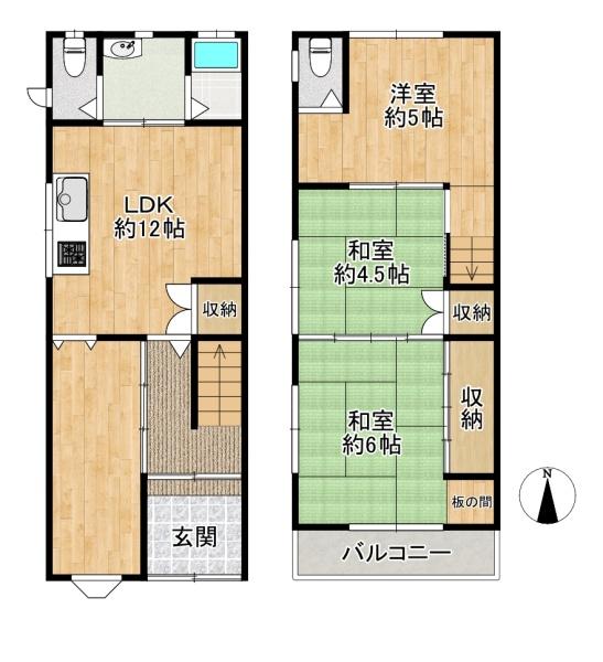 東大阪市西堤学園町２丁目の中古一戸建