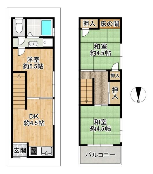 大東市明美の里町の中古一戸建