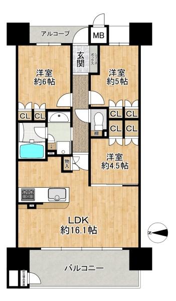 レ・ジェイドシティ瓢箪山　中古マンション