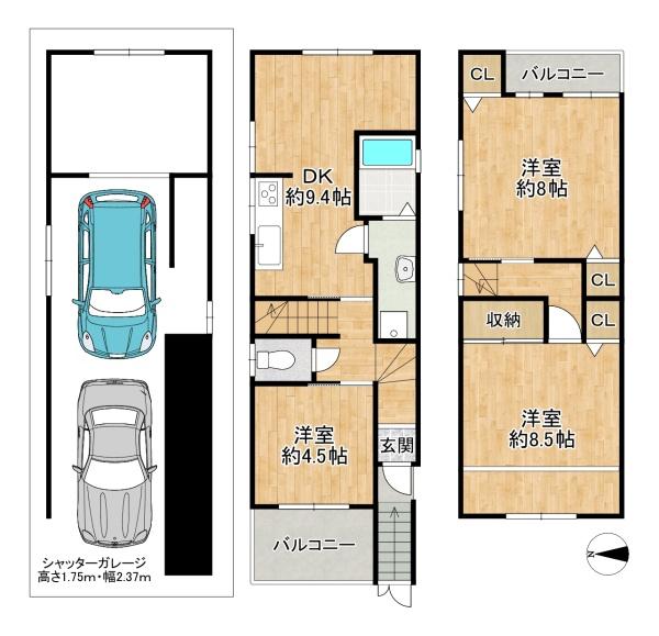 大東市津の辺町の中古一戸建て