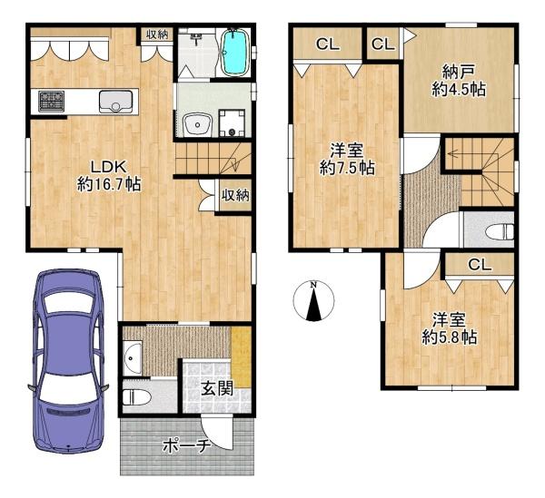 大東市寺川２丁目の新築一戸建