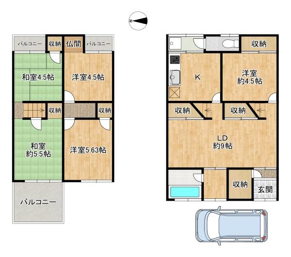 大東市深野５丁目の中古一戸建て