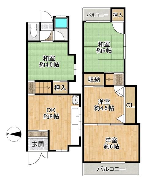 大東市南津の辺町の中古一戸建